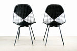 Eames Herman Miller DKR Black Bikini Chairs