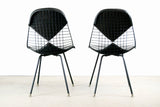 Eames Herman Miller DKR Black Bikini Chairs