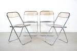 Giancarlo Piretti for Castelli Plia Folding Dining Chairs - Mid Century Modern