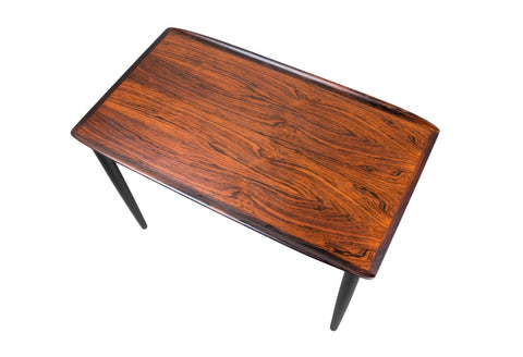 Danish Mid Century Modern Brazilian Rosewood Side Table by Møbelintarsia